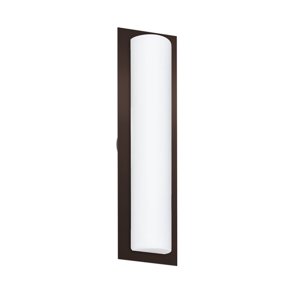 Besa Lighting Barclay 22 Outdoor Sconce, Opal Matte, Bronze Finish, 3x40W Incandescent 3NW-BARC22-BR - main